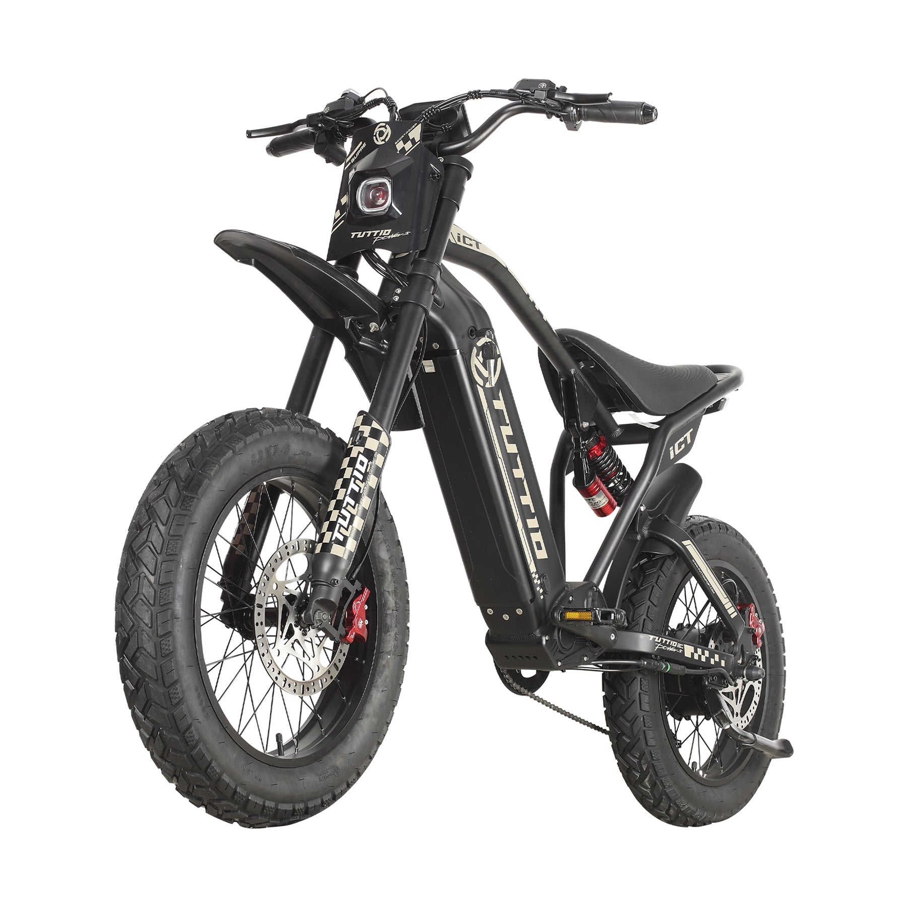Tuttio ICT Electric Dirt Bike 60V Electric Motorbike, 49 MPH 100
