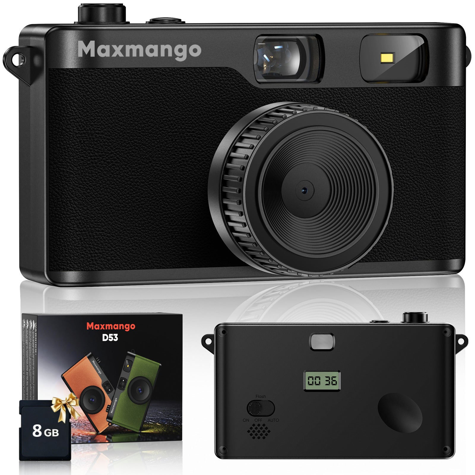 デジタルカメラ timedo Tuttio Ebike Riding Camera | Maxmango D53 Vintage Digital Camera