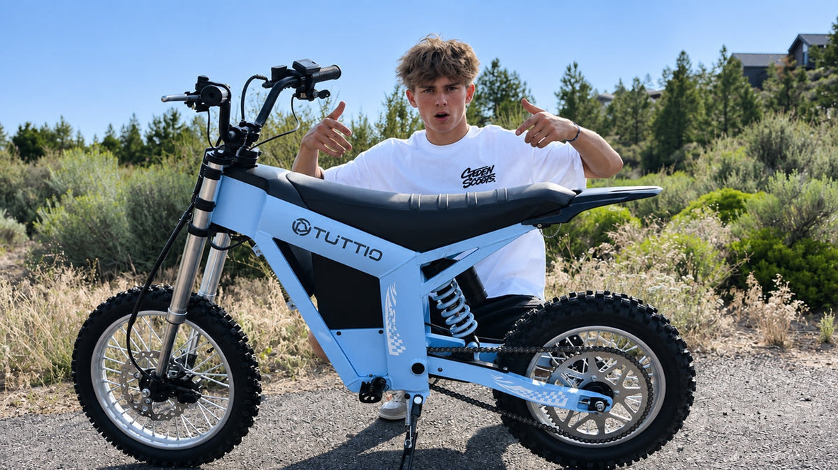 Why Is the All Blue Tuttio Ebike Trending? Is the TUTTIO Soleil01 Glacier Blue Electric Dirt Bike Worth Buying?