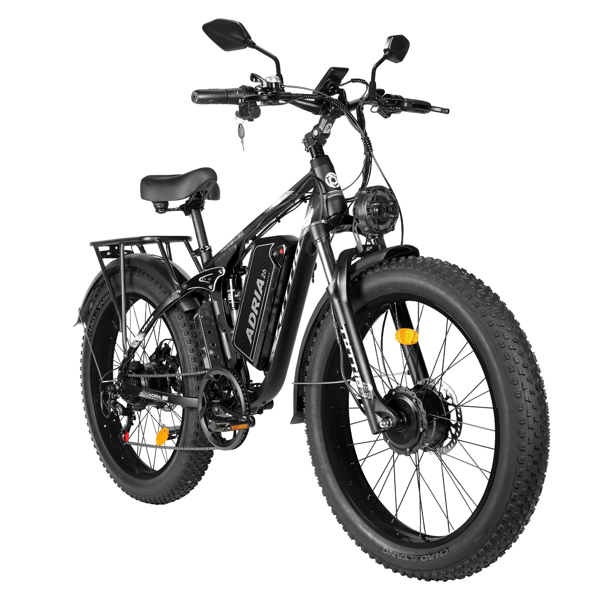 Tuttio Adria26 Dual Motor Fat Tire Electric Bike for Adults-With