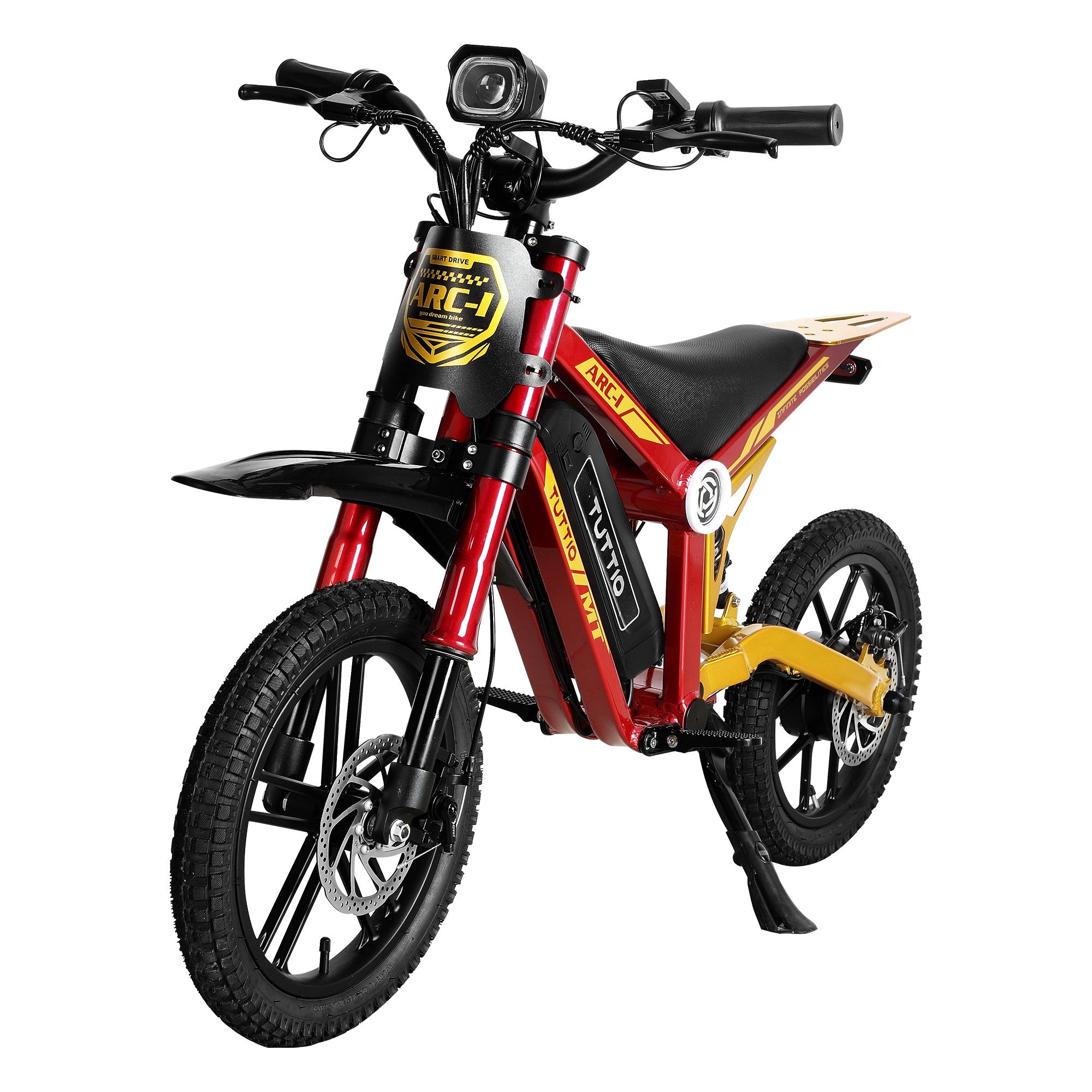 Tuttio ARC-I electric dirt bike shown in official product photography