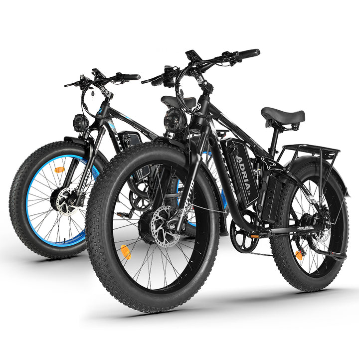 Tuttio Adria26 Fat Tire Electric Bike Combo, Black*2