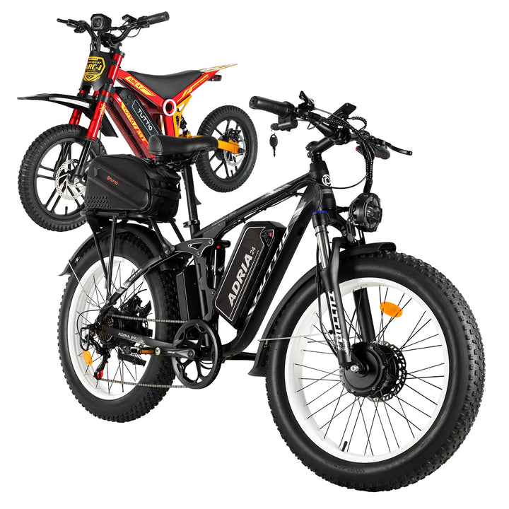 dual motor electric bikes​ for kids and parents