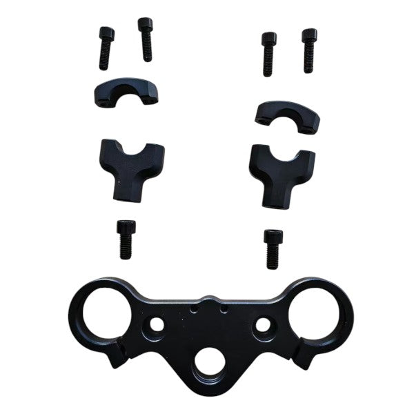 electric dirt bike handelbars mount assembly